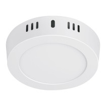 Luminario LED plafón 6W 6500K, redondo, blanco, VOLTECK