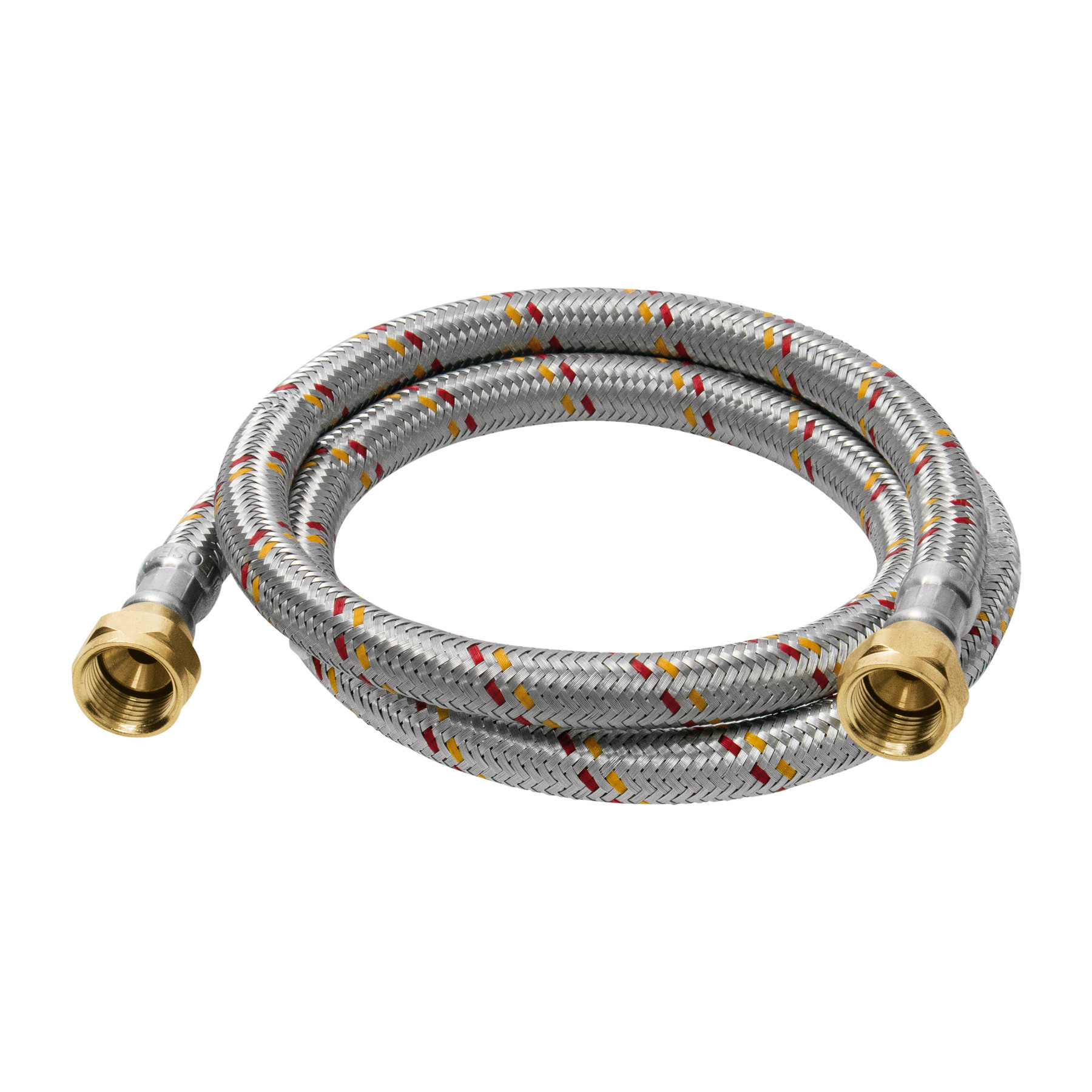 Manguera para gas, aluminio, 3/8" flare, 100 cm, FOSET BASIC