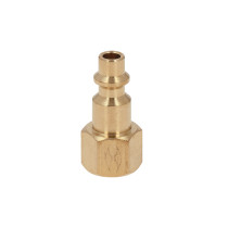 Conector rápido de latón, tipo F, cuerda 1/4" NPT, hembra