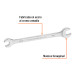 Llave española, 7/16 x 1/2" x 181 mm de largo, TRUPER EXPERT