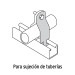 Abrazadera para perfil monocanal de 1 1/2", VOLTECK