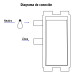 Placa armada con 1 interruptor sencillo, VOLTECK BASIC