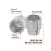 Dado de 1-13/16", 6 puntas, cuadro 3/4", TRUPER