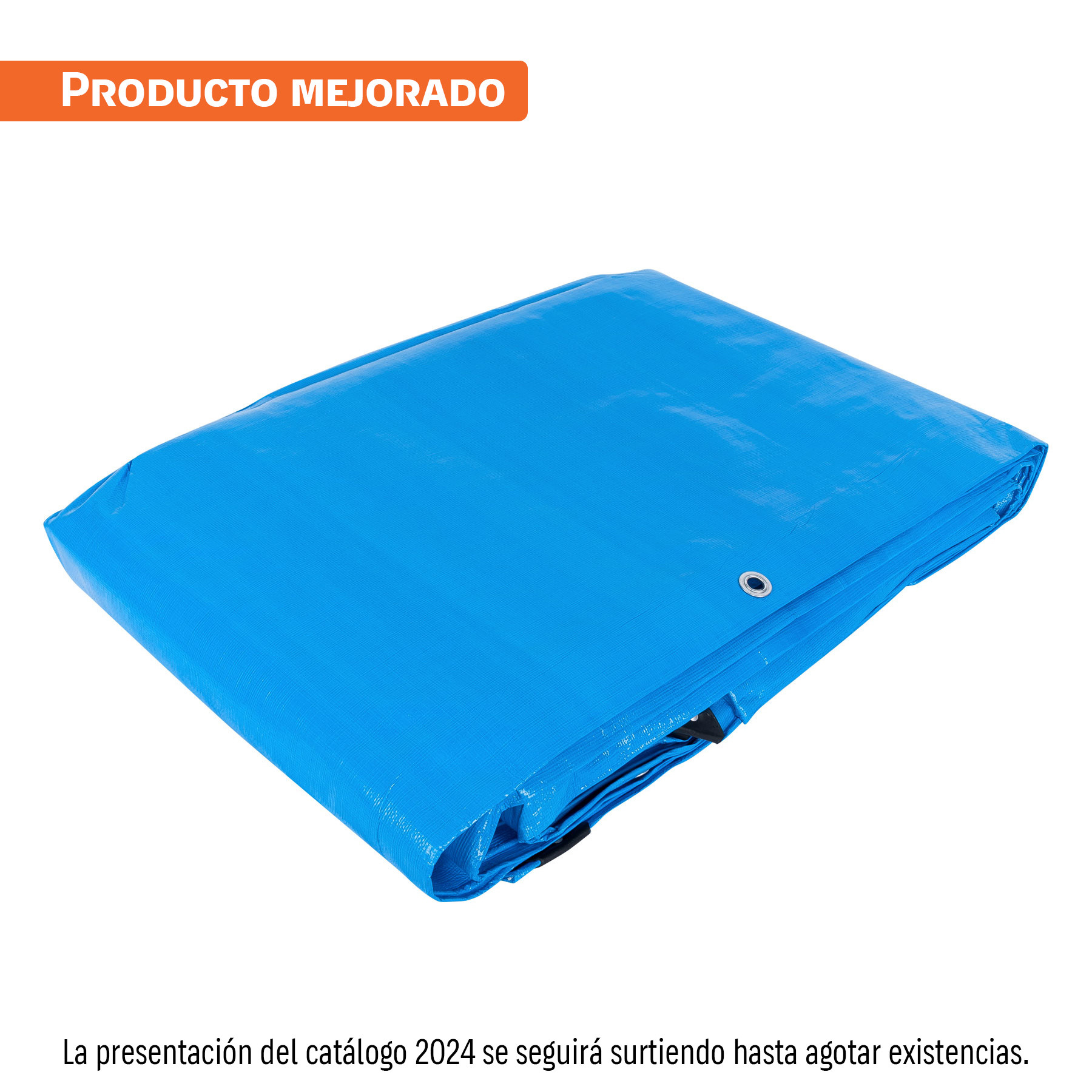 Lona de polietileno reforzada 6 x 9 m, azul, 180g/m2, TRUPER