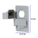 Placa tipo FS, con cubierta, doble, sobreponer, VOLTECK