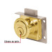 Cerradura para mueble, modelo 24, latón, HERMEX