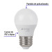 Foco LED 5W (40W) G45, 6500K blanca fría, 450 lm, BASIC
