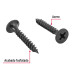 100 pijas 6 x 1"cabeza plana phillips multiusos cuerda fina