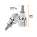 Dado punta corta bristol M6, cuadro 1/2", TRUPER