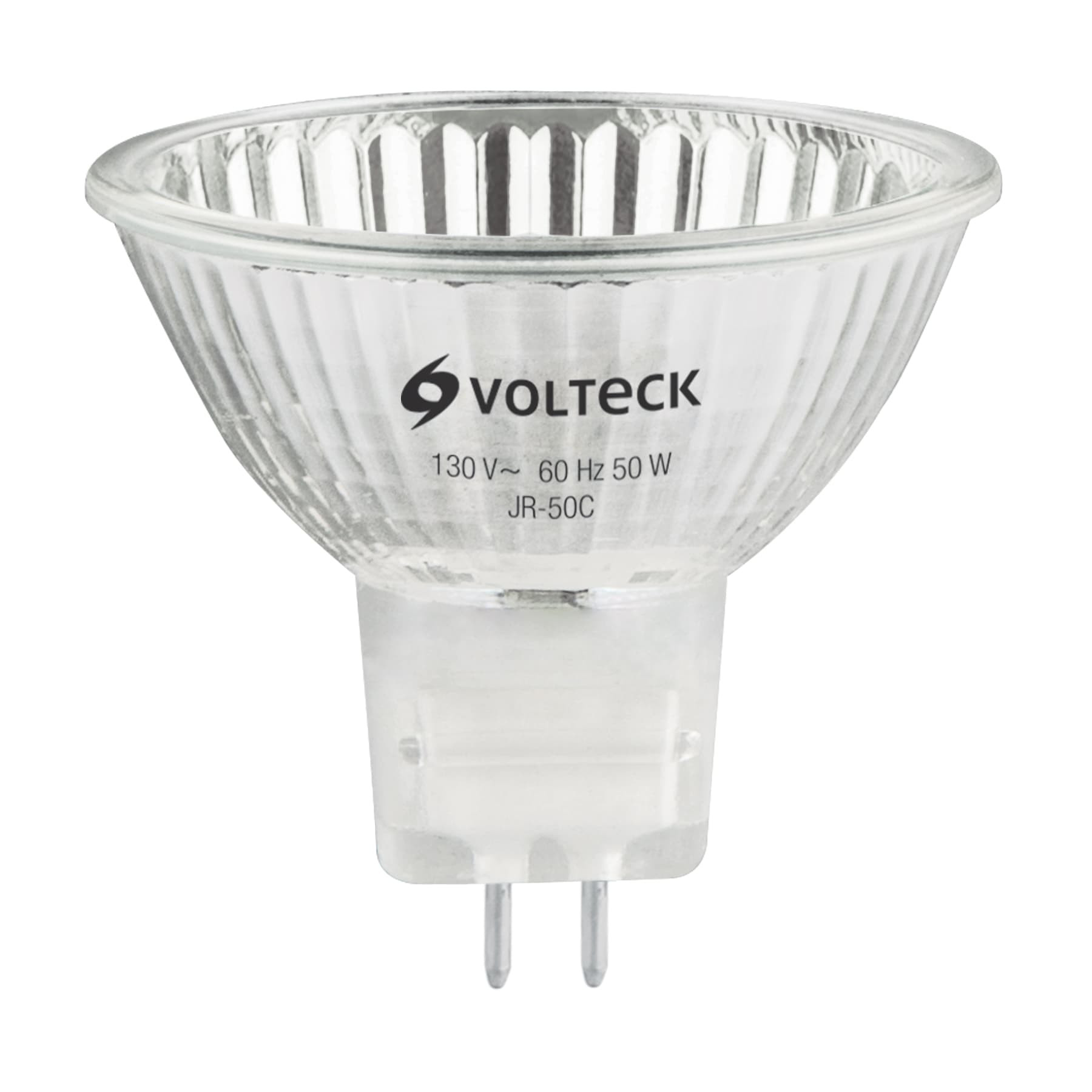 Lámpara de halógeno transp. 50 W tipo MR16 en caja, VOLTECK