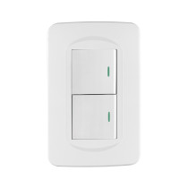 Placa armada 1 interruptor y 1 de 3 vías 1.5 mód, Toledo