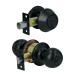 Combo cerraduras, llave-llave, negro, HERMEX BASIC