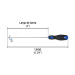 Desarmador de cruz 1/8" x 4" mango Comfort Grip, PRETUL
