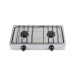 Parrilla de gas de sobreponer 2 quemadores, inox, FOSET