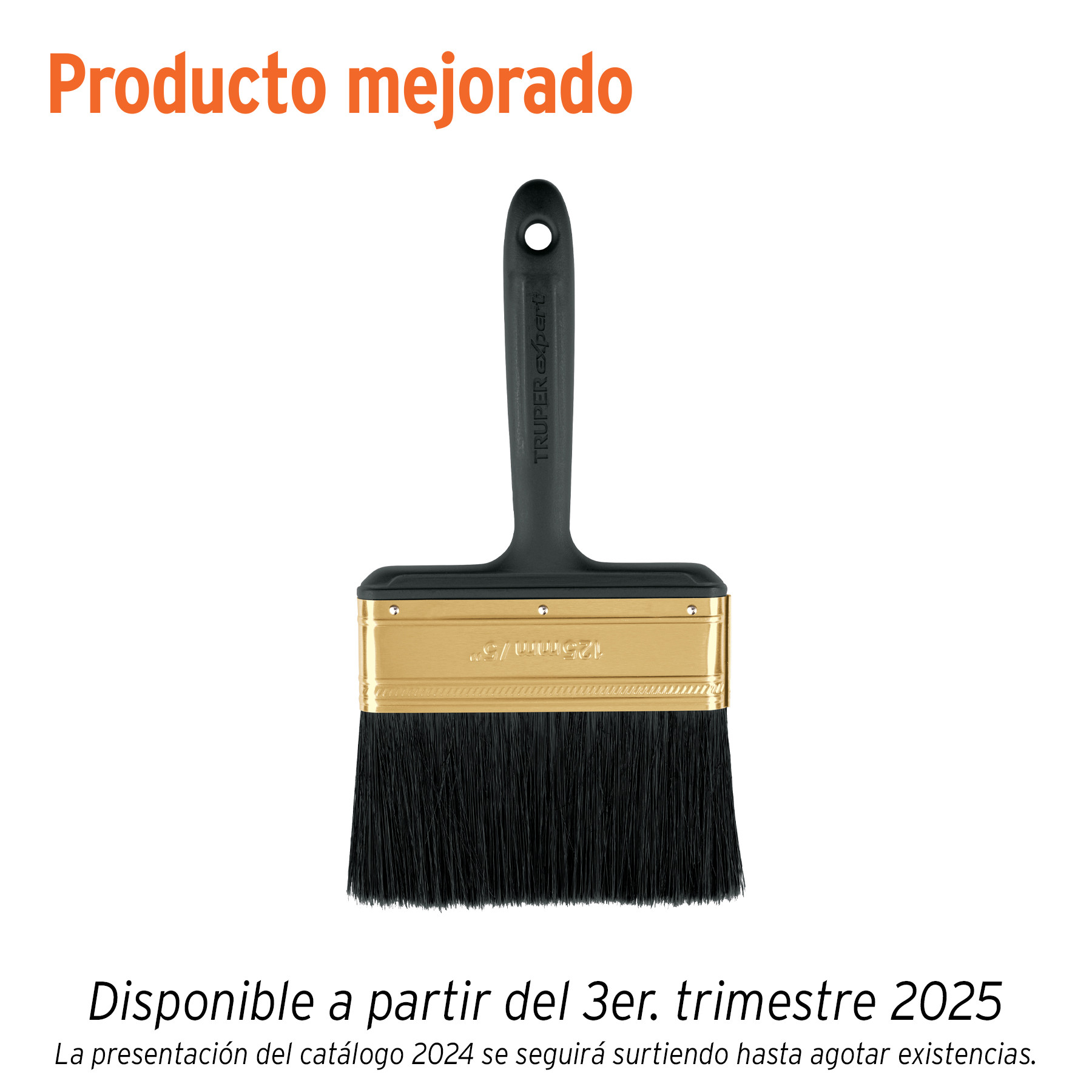 Brocha profesional de 5" mango de plástico, TRUPER EXPERT