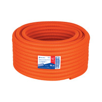 Metro de poliducto 3/4" corrugado flex. s/guía, rollo 50 m