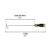 Desarmador cabinet 1/8 x 8" mango Comfort Grip, PRETUL