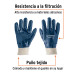 Guantes de algodón recubiertos de nitrilo puño tejido,TRUPER