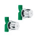 Juego de 2 llaves de empotrar PPR 1/2" con manerales, FOSET
