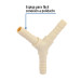 Yee inserción 3/8" de polipropileno, FOSET