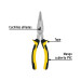 Pinza de punta y corte 7" mango Comfort Grip, PRETUL