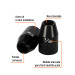 Dado de impacto de 7/16", 6 puntas, cuadro 1/2", TRUPER