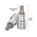 Dado punta corta bristol M10, cuadro 1/2", TRUPER