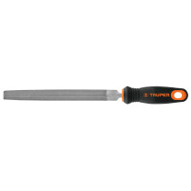 Lima media caña bastarda 8" con mango Comfort Grip, TRUPER