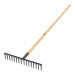 Rastrillo recto reforzado, 16 dientes, mango de 60", TRUPER