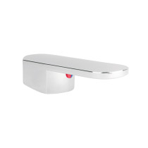 Maneral plano para monomando de lavabo, cromo, BASIC