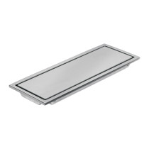 Resumidero rectangular 30x11cm reversible, inox, FOSET AQUA