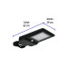 Luminario suburbano solar LED 15 W 6500 K con sensor de luz