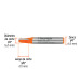 Broca para router, media caña, 1/4", TRUPER