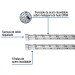 Manguera para boiler, acero inox. 1/2"H x 1/2"H, 60 cm