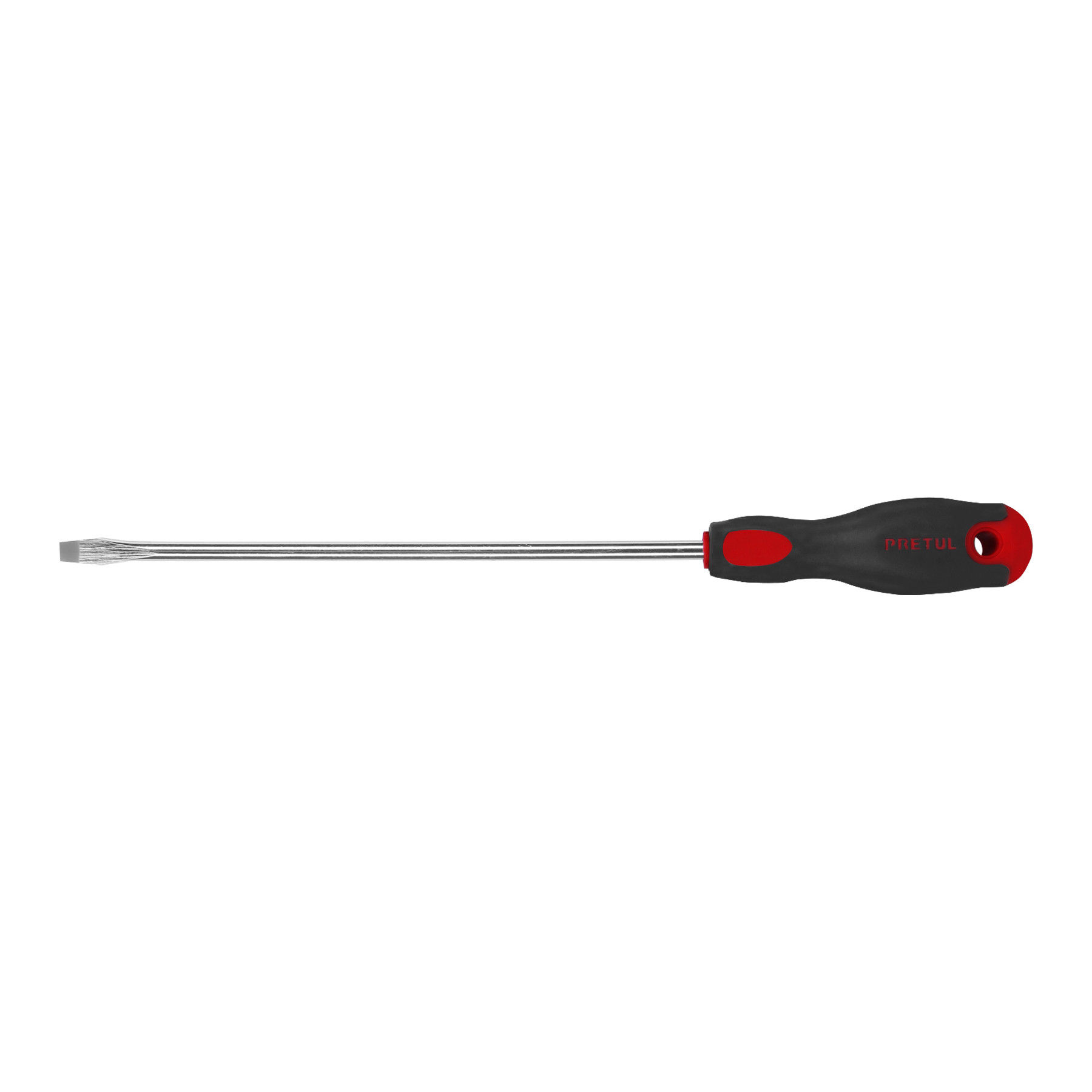 Desarmador plano 5/16" x 10" mango Comfort Grip, PRETUL