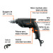 Taladro/destornillador 3/8", 450W, TRUPER INDUSTRIAL