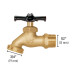 Llave p/manguera, de latón 100g, 1/2", blíster, PRETUL