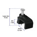 Bolsa con 20 grapas negras de 5 x 8.5 mm para cable plano