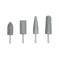 Juego de 4 piedras montadas zanco 1/4", acero inoxidable