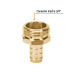Conector 1/2" macho de aluminio, TRUPER