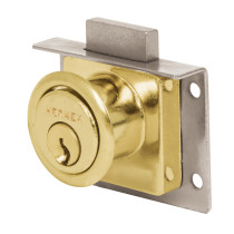 Cerradura para mueble, modelo 24, latón, HERMEX