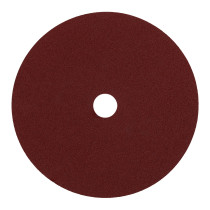 Disco de lija de 7" con respaldo de fibra, grano 80, TRUPER