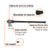 Hacha media labor 3-1/2 lb, mango de fibra de vidrio 36"