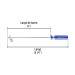 Desarmador de cruz 1/8" x 6" mango de PVC, PRETUL