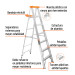 Escalera de tijera tipo II 6 peldaños y bandeja, TRUPER