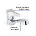 Llave individual lavabo, ABS, palanca, BASIC