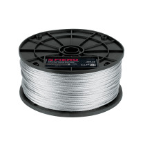 Metro de cable flexible 3/32" de acero 7x19 hilos, 300 m