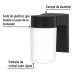 Arbotante de pared tipo vaso, lámpara no incluida, VOLTECK