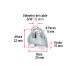 Blíster c/2 nudos (perros) de hierro p/cable de 3/16", FIERO