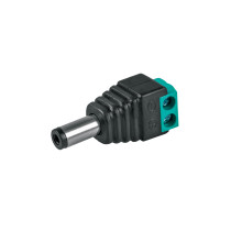 Conector de energía para CCTV tipo macho, Volteck